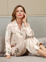 [Light Pink] SilkSilky-AU Pure Silk Womens Pajamas 003