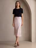 SilkSilky-AU 19Momme Pure Silk Skirt LightPink 001