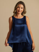 [Dark Blue] SilkSilky-AU Sleeveless Scoop Neck Camisole 002
