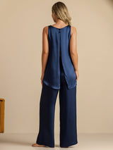 [Dark Blue] SilkSilky-AU Sleeveless Scoop Neck Camisole 006
