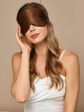 SilkSilky AU 19Momme Pure Silk Eye Mask Brown 004