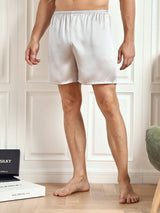 [Silver] SilkSilky-AU Men's Sleep Shorts 001