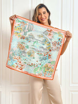 [P064] SilkSilky-AU Pure Silk Scarf 001