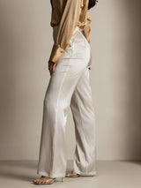 [White] SilkSilky-AU Women's Pants 007