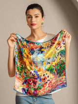 [P096] SilkSilky-AU Pure Silk Scarf 003
