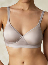 [Gray] SilkSilky-AU Silk Jersey Bra 001
