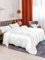 [White] SilkSilky-AU 19Momme Bedding Set 004