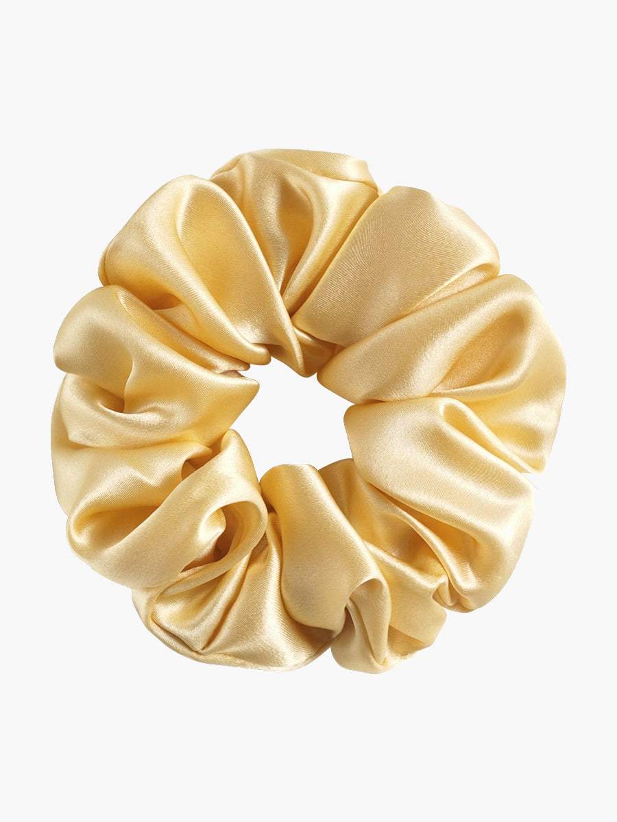 SilkSilky-AU 19Momme Pure Silk Scrunchie Champagne 003