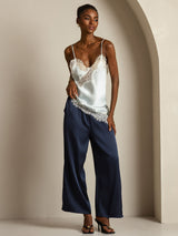 [Light Blue] SilkSilky-AU Spaghetti Strap V Neck Camisole 010