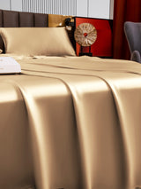 [Beige] SilkSilky-AU 22Momme Pure Silk Bedding Set 003,
