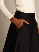 [Black] SilkSilky-AU Skirt 004