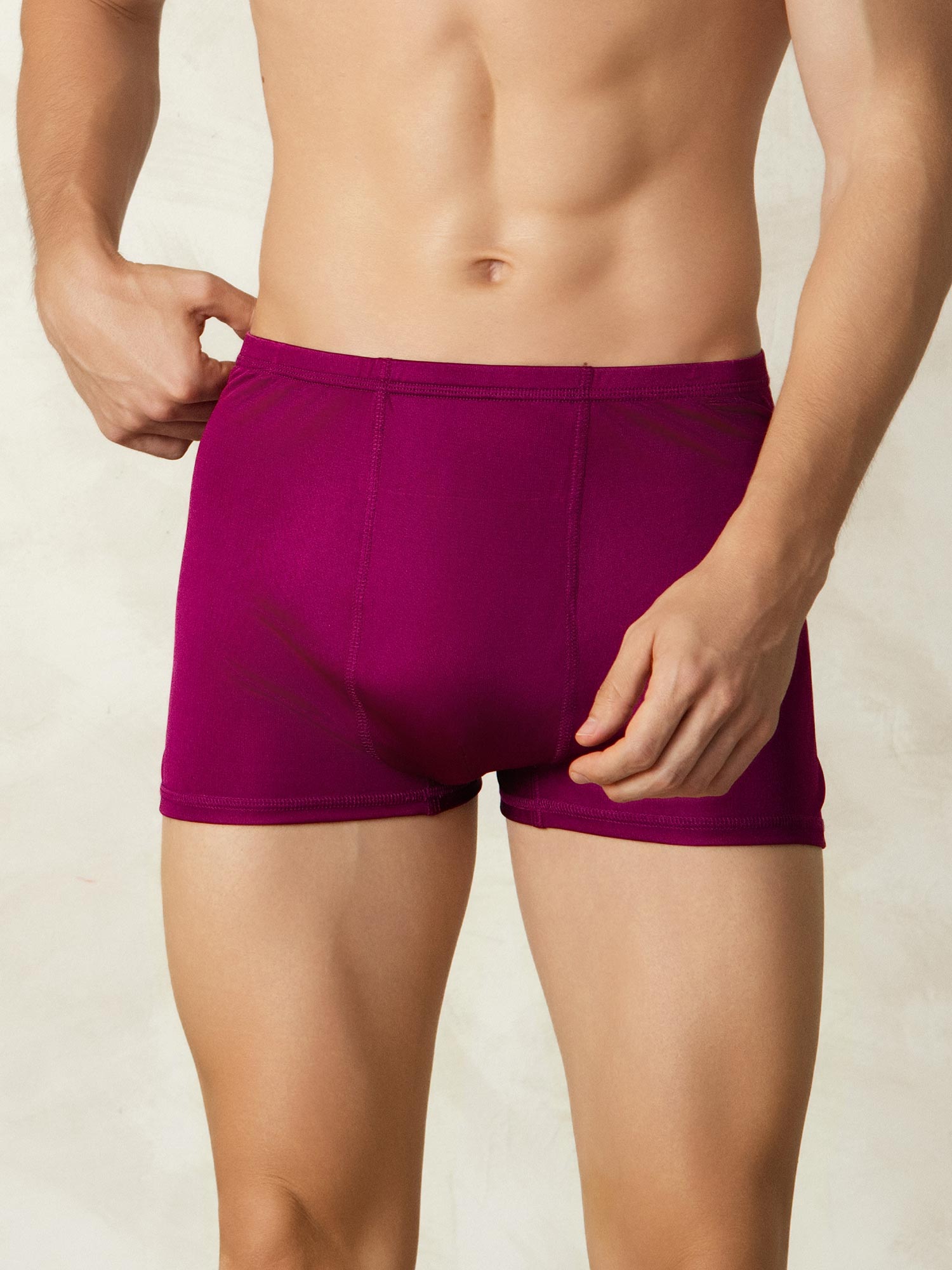 [Wine] SilkSilky-AU Silk Knitted Mens Underwear 003