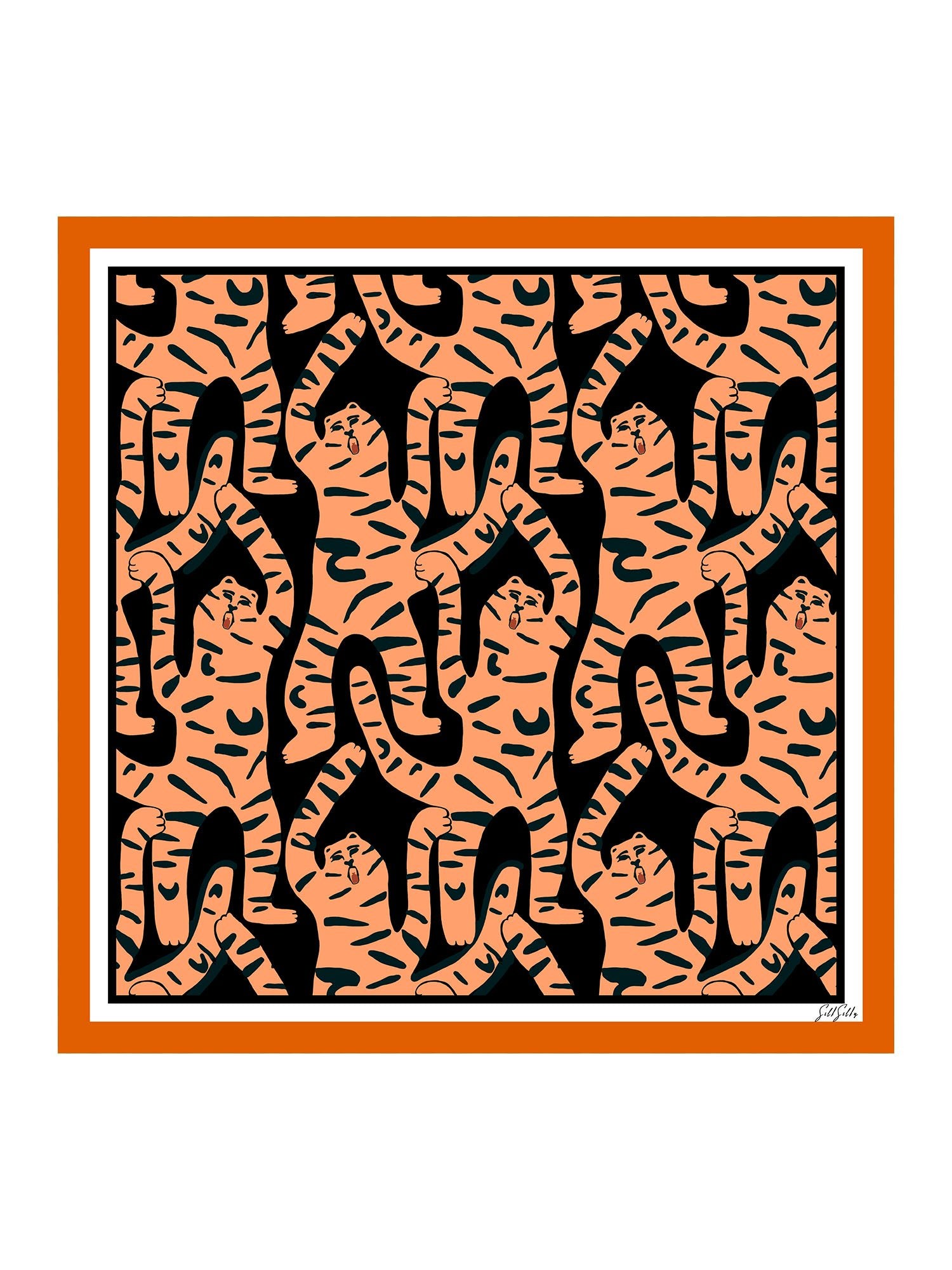 [Black Tiger] SilkSilky-AU Scarf 001