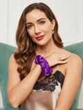 SilkSilky-AU 19Momme Pure Silk Scrunchie Violet 001