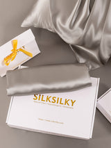 [Gray] SilkSilky-AU 19Momme Pure Silk Pillowcase 005