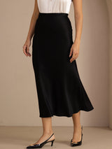 [Black] SilkSilky-AU Skirt 004