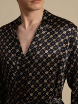 [Black Chain] SilkSilky-AU Long Sleeve Mens Robe 006