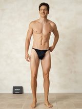 [Black] SilkSilky-AU Pure Silk Men's Underwear 003