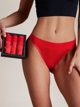 [Red] SilkSilky-AU 100% Silk Jersey Panty 001