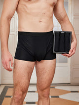 [Black] SilkSilky-AU 100% Silk Jersey Men's Underwear 001