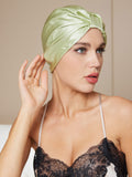 SilkSilky AU Pure Silk Sleep Cap LightGreen 003