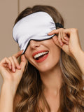 SilkSilky AU 19Momme Pure Silk Eye Mask Silver 005