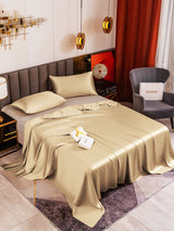 [Beige] SilkSilky-AU 19Momme Bedding Set 001
