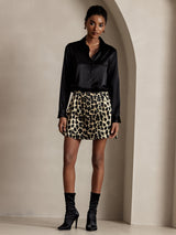 [Black] SilkSilky-AU Long Sleeve Lapel Collar Women's Shirt 007