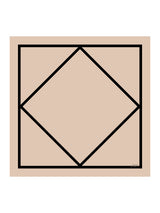 [Beige Square] SilkSilky-AU Scarf 001