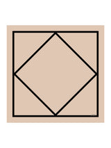 [Beige Square] SilkSilky-AU Scarf 001