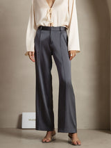 [Dark Gray] SilkSilky-AU 19Momme Silk Womens Pants 001,