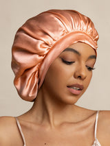 [Coral Pink] SilkSilky-AU Sleep Cap 001
