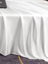 [White] SilkSilky-AU 19Momme Bedding Set 005