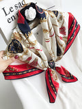 SilkSilky AU Pure Silk Scarf DarkRed 003