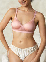 [Pink] SilkSilky-AU Silk Jersey Bra 004