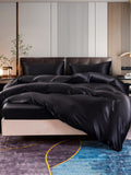 SilkSilky AU 22Momme Pure Silk Bedding Set Black 004