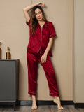 SilkSilky-AU-Pure-Silk-Short-Sleeve-Lapel-Women's-Pyjamas-Wine-005