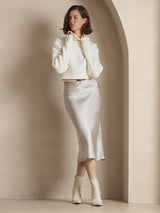 [Light Gray] SilkSilky-AU Skirt 007