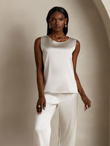 [Light Gray] SilkSilky-AU Sleeveless Round Neck Camisole 005