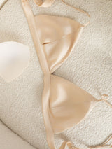 [Tan] SilkSilky-AU Silk Jersey Bra 006