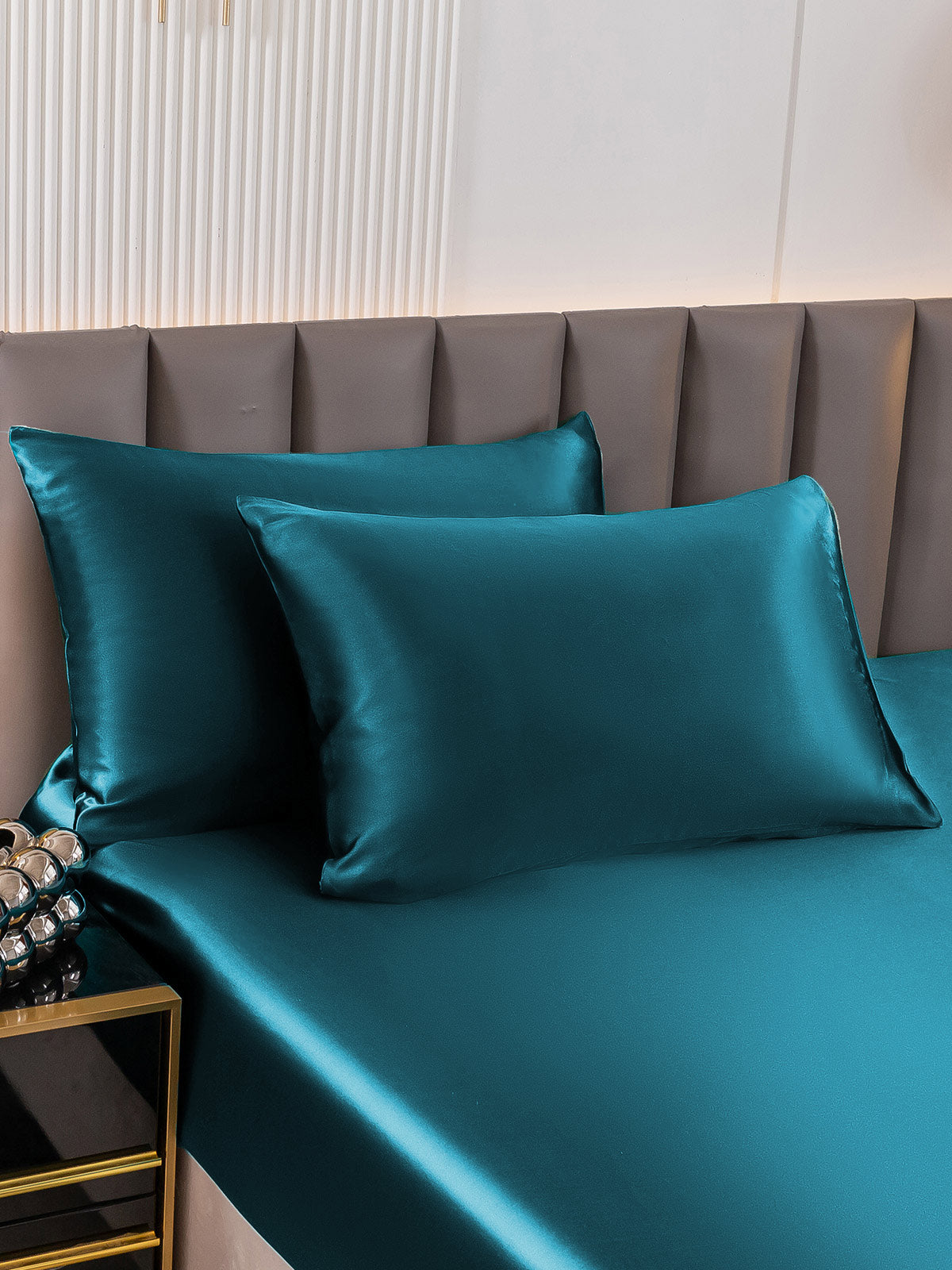 [Teal] SilkSilky-AU 22Momme Pure Silk Pillowcase 003