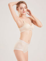[Beige] SilkSilky-AU Silk Jersey Bra 005