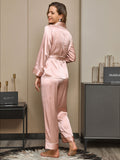 SilkSilky-AU-Pure-Silk-Long-Sleeve-Lapel-Women's-Pyjamas-Pink-002