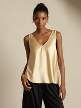 [Champagne] SilkSilky-AU Sleeveless V Neck Camisole 004
