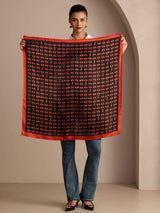 [Black Cherry] SilkSilky-AU Scarf 003