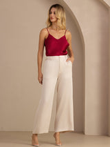 [Beige] SilkSilky-AU Womens Pants 006