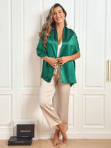 [Dark Green] SilkSilky-AU Scarf 003