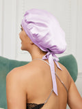 SilkSilky AU Pure Silk Sleep Cap Lavender 003