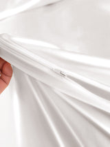 [White] SilkSilky-AU 25Momme Bedding Set 005