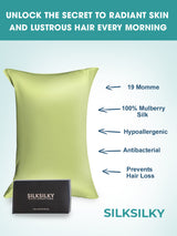 [Mint Green] SilkSilky-AU 19Momme Pure Silk Pillowcase 003